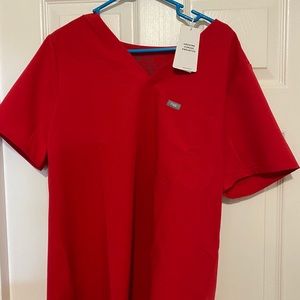 Size XL limited edition Figs Pop Red scrubs NWT